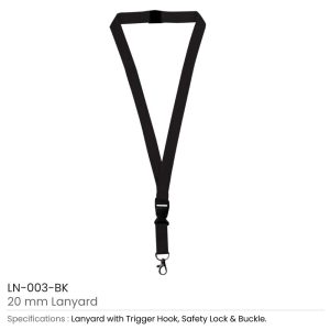 Lanyards with Hook, Safety Lock, and Buckle, 20 mm - Image 15