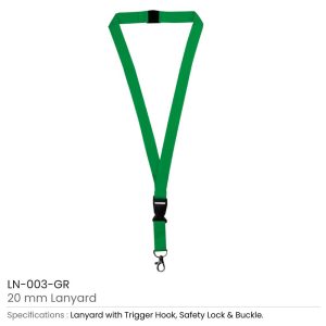 Lanyards with Hook, Safety Lock, and Buckle, 20 mm - Image 13