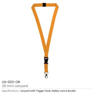 Lanyards with Hook, Safety Lock, and Buckle, 20 mm - Image 9