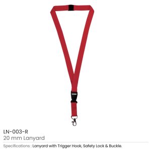 Lanyards with Hook, Safety Lock, and Buckle, 20 mm - Image 8