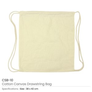 Cotton Canvas Drawstring Bags 260 GSM - Image 3