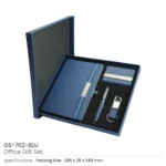 Blue PU Leather