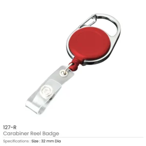Reel Badges with Carabiner and Belt Clip - Image 7