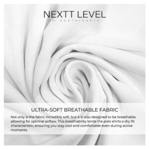 NEXTT LEVEL Recycled Polo T-Shirts - Image 9