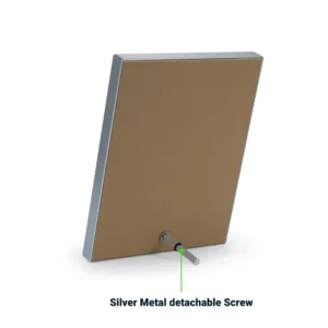 Two-Toned PU Leather Awards with Aluminum Frame & Stand – B5 Size in Luxury Box - Image 5