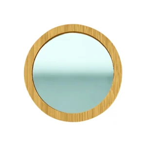 Bamboo Pocket Mirrors in Round-shaped, Lightweight & Portable - Image 7