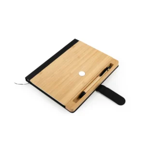 Bamboo and rPET Notebooks with Pen, A5, Bookmark & Magnetic Clasp - Image 8