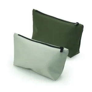 Cosmetic Pouch with Zipper in Soft PU Material - Image 1