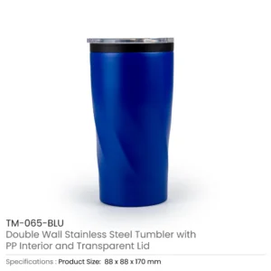 Double Wall SS Tumblers with PP Interior and Transparent Lid 580ml - Image 9
