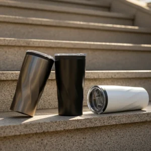 Double Wall SS Tumblers with PP Interior and Transparent Lid 580ml - Image 5