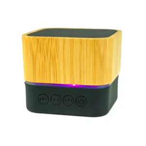 Cube Bamboo Bluetooth Speakers V5.0 - Image 6