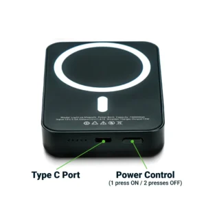 MagSafe Wireless Powerbank with Light-Up Logo, 15W Fast Charging, 10K mAh - Image 5