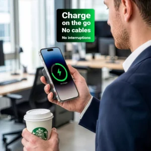 MagSafe Wireless Powerbank with Light-Up Logo, 15W Fast Charging, 10K mAh - Image 2