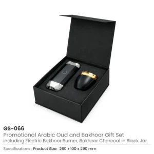 Arabic Oud and Bakhoor Gift Sets in Black Magnetic Closure Gift Box - Image 3