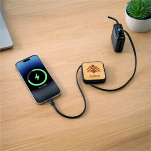 Retractable Charging Cable Set with Bamboo Top – 60W Fast Charging - Image 2