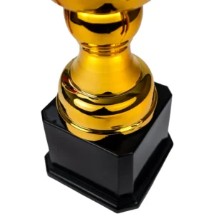 Metal Close Cup Trophies with Two-Sided Handle & Attached Ribbons - Image 6